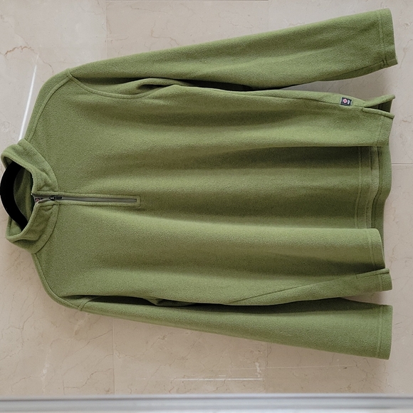 MEN'S PRO CAM-FIS GREEN FLEECE SWEATER SWEATSHIRT SIZE MEDIUM - Picture 1 of 4